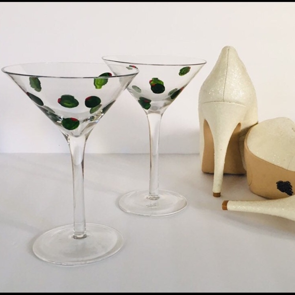 Hand Blown Martini Glasses